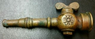 Vintage Collectible Fairy Brand Brass Water Hose Spigot/hose End