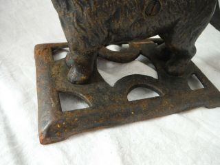 Antique Vintage Cast Iron Dog Mechanical Nut Cracker,  10 ½”,  St.  Bernard? – VGC 2