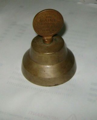 Uss Maine Battleship Bell Brass Recovered From The Wreck 1904 World 