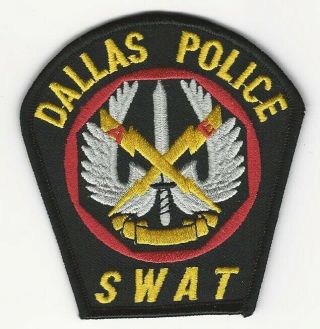 Swat Srt Dallas Police State Texas Tx Full Color