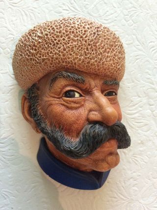 Vintage Bossons Chalkware Head Made In England Armenian 1962