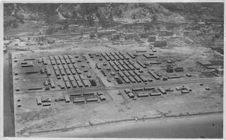 Postcard / Photograph Hong Kong Kowloon Sham Shui Po Camp Aerial View C 1927