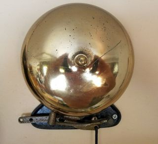 8 - Inch Brass Bevin Boxing Bell; Fire,  Strike,  School,  Factory,  Man Cave