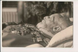 Vintage Postcard Funeral Kaiser Wilhelm Ii,  German Emperor In Doorn Deathbed