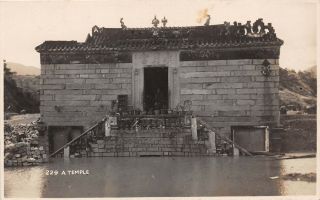 Postcard Hong Kong A Temple Circa 1927 Rp
