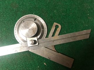 MACHINIST TOOLS LATHE MILL Brown & Sharpe Bevel Protractor Gage Gauge 2