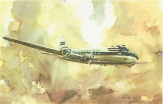 Postcard Avianca - Douglas Dc - 4 (movifoto - Historical Avianca Set)