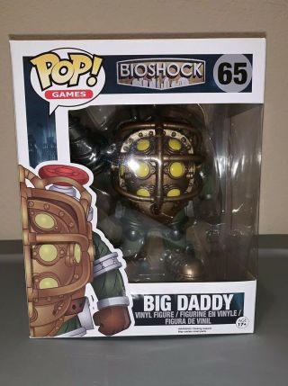 Funko Pop Games Bioshock Big Daddy 6” Pop Vinyl Figure 65 Vaulted