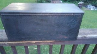 Vintage Craftsman 2 drawer early well worn workn mans tool chest 5