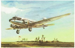Postcard Avianca - Douglas Dc - 3 (movifoto - Historical Avianca Set)