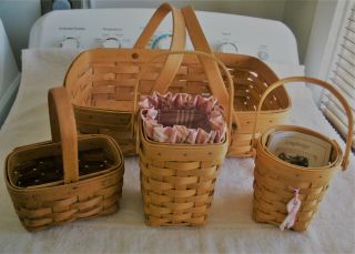 4 Vintage Longaberger Baskets 