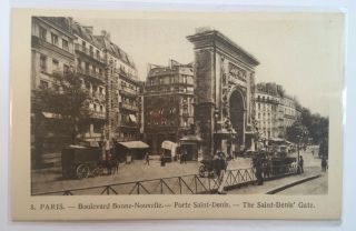 Early Vintage Postcard - - Carte Postale - - Paris - - The Saint Denis 