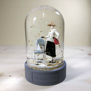 Christian Dior Snow Globe With Iconic Chair & Shopping Treasures