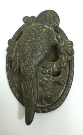 Antique Cast Iron Parrot Doorknocker Door Knocker