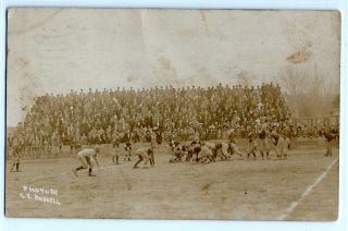 1911 High School Football Playoff Game,  Boise,  Idaho; Photo Postcard Rppc