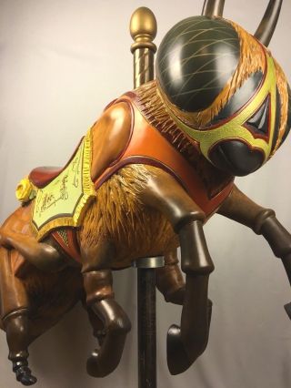 JON OLSON Hand Carved - One of a Kind - Full Size CAROUSEL Bee (Horse) 3
