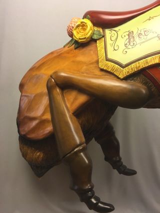 JON OLSON Hand Carved - One of a Kind - Full Size CAROUSEL Bee (Horse) 6