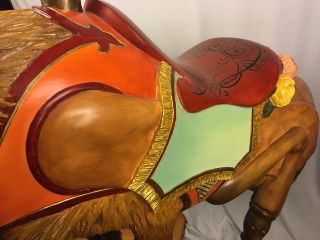 JON OLSON Hand Carved - One of a Kind - Full Size CAROUSEL Bee (Horse) 7