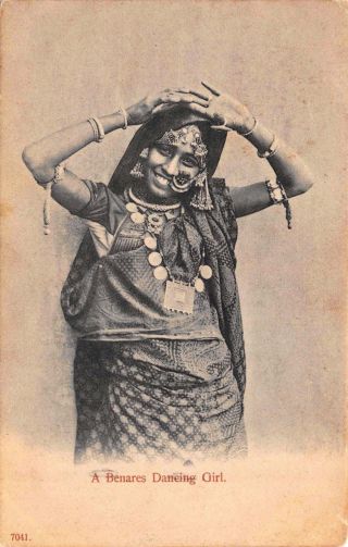 Postcard A Benares Dancing Girl,  India 118299