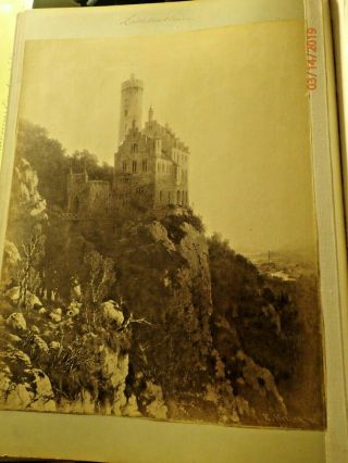 Rare Antique Erinnerungen German Cities,  Castles,  Scenic Photo Book,  circa 1890s 8