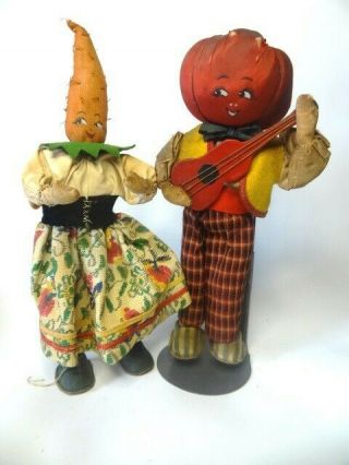 Vegetable Head Dolls Carrot And Tomato