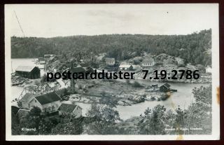 2786 - Norway Kilsund 1910s Birds Eye View.  Real Photo Postcard By Hjolm