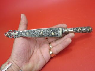 1880s,  Argentina.  Silver & Gold GAUCHO Knife,  Dagger Solingen.  Signed A.  Bianchi 7