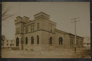 Rppc Real Photo Postcard Of A State Armory In Pin Grove,  Pa.  Schuylkill County
