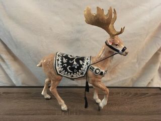 Fitz And Floyd Bristol Holiday Deer Figurine Euc