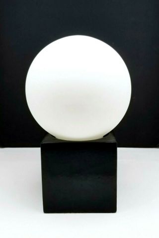 Mid - Century Modern Space Age Glass Globe Table Lamp