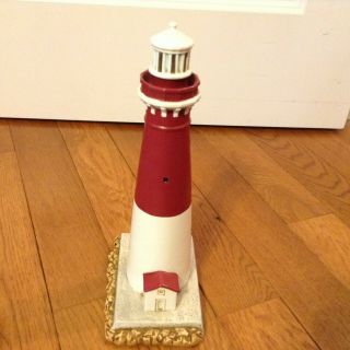 George Z.  Lefton 1994 Barnegat Lighthouse 01333 Hand Painted 12 " Tall
