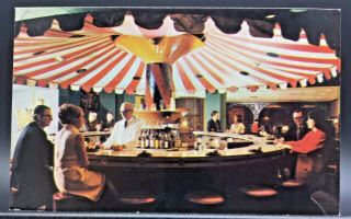 Postcard Orleans,  Louisiana The Hotel Monteleone Carousel Bar Vintage 1960