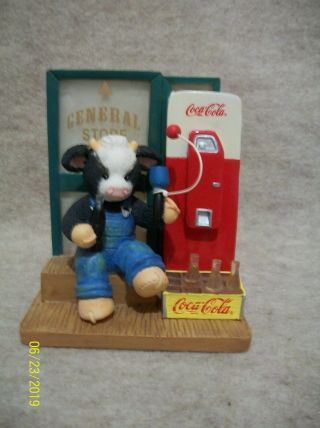Coke Around The Corner From Anywhere - Coca Cola - Cow Figurine