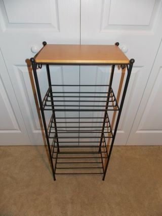 Longaberger Wrought Iron (5 - Level Basket Rack),  Classic Woodcrafts Shelf