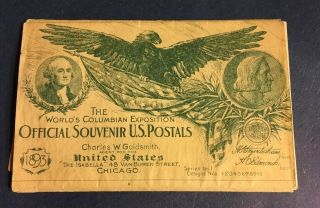 1893 Columbian Exposition Postcards (4) And Official Envelope