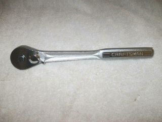 Vintage Craftsman 1/2 " Drive - V - Quick Release Ratchet 44985,  Made In Usa,  Exc