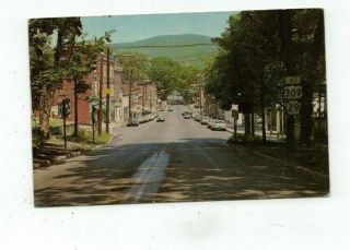 Pa Tuckhannock Pennsylvania Vintage Post Card Looking East On Tioga Street