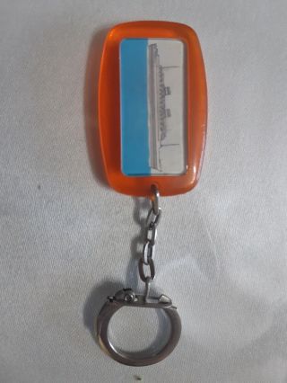 Ss Nieuw Amsterdam Keychain Old Plastic Rare Vintage H.  A.  L