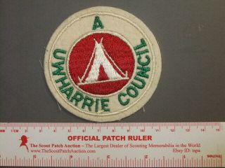 Boy Scout Uwharrie Council Patch / Camp Uwharrie Nc 9915x
