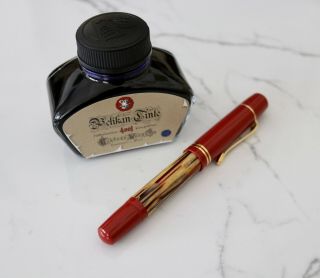 Pelikan Gs - 101n Fountain Pen In Red Tortoise Shell - Ef Nib