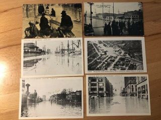 Louisville Kentucky Flood Of 1937 - Set Of 6 Rppc Postcards