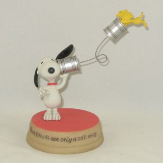 Hallmark Peanuts Woodstock & Snoopy " True Friends Are Only A Call Away "