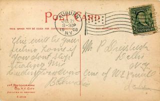 1908 YORK POSTCARD: AUBURN STATE PRISON,  AUBURN,  NY 2