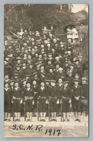 Uss Oregon Navy Sailors Santa Cruz Naval Reserve Rppc Ravnos Wwi Photo 1917