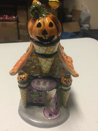 Heather Goldminc - Bluesky Clayworks - Halloween Holiday Collectible T Light Holder