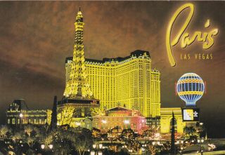 Paris Casino Las Vegas Nevada Postcard 1999