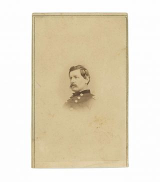 Civil War Cdv Of Union General George B.  Mcclellan - Mathew Brady,  Ny Backmark