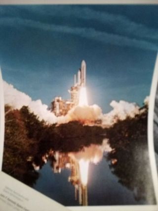 NASA 81 Kennedy Space Center Photo Rocket Columbia Lithograph Service Award Rare 2