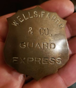 Old Obsolete Wells Fargo And Co.  Guard Express Badge Law Enforcement