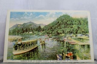 California Ca Sonoma County Russian River Postcard Old Vintage Card View Post Pc